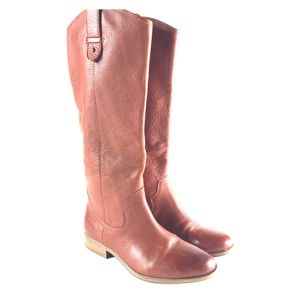 Frye & Co Tania Whiskey Brown Leather Riding Boots Sz 6